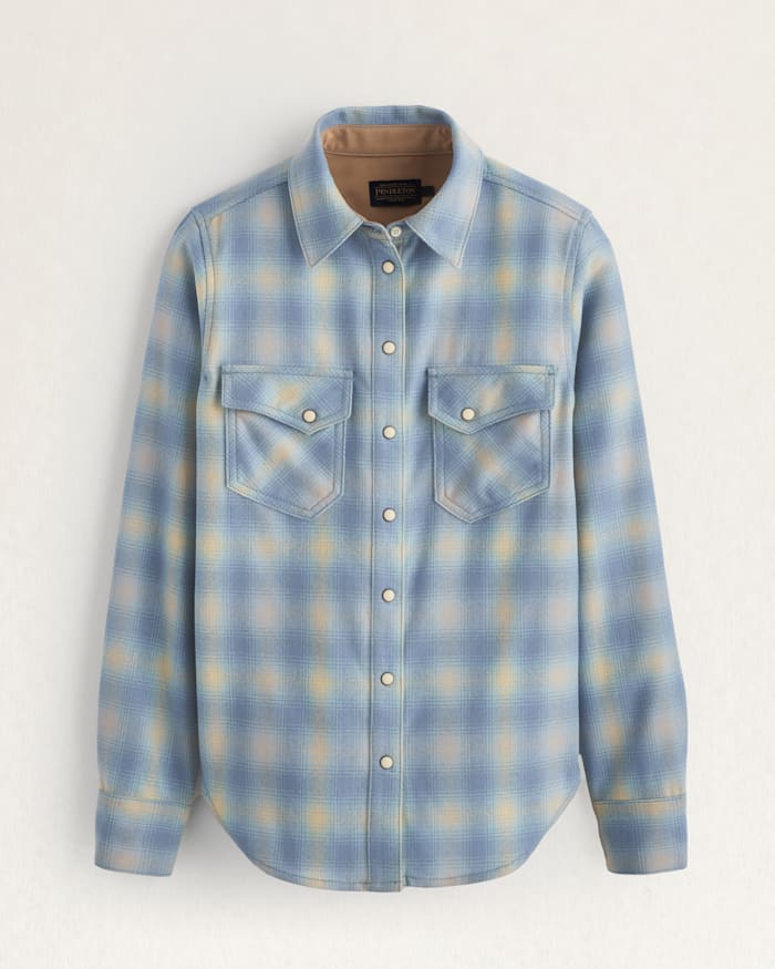 WOMEN'S PLAID GAMBLER SHIRT